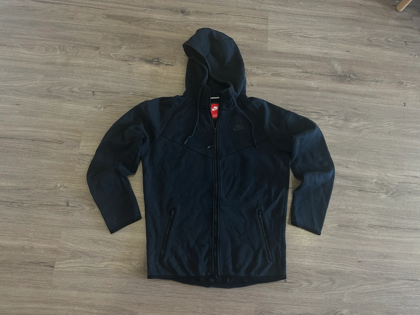 Nike Tech Fleece Sudadera con Capucha y Cremallera Negra